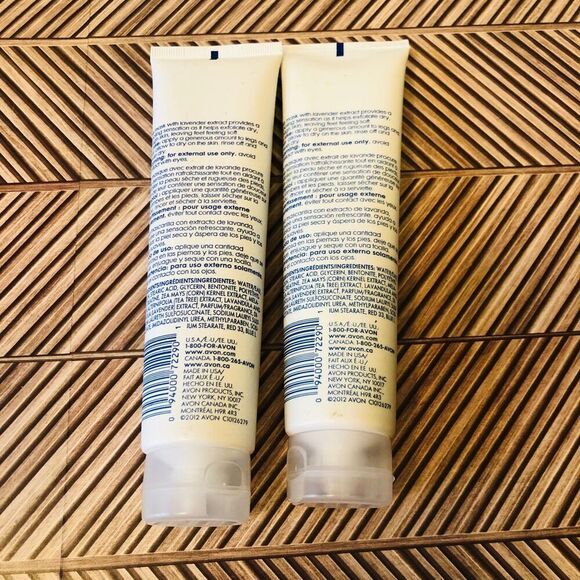 Avon Foot Works Lavender Clay Mask 3.4 fl. oz. Set of 2 DISCONTINUED SEALED - Picture 2 of 4